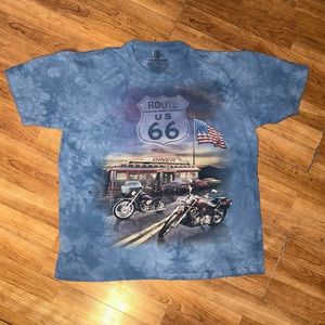 Vintage Route 66 Tie Dye Tee